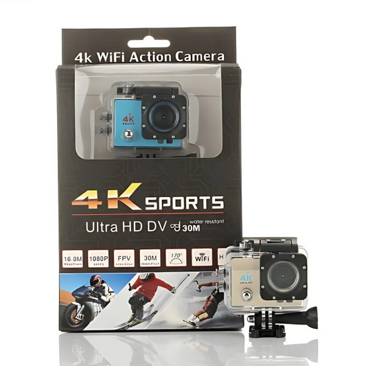Cámara Deportiva 4K Sport Cam | Alta Resolución y Resistencia para Aventuras